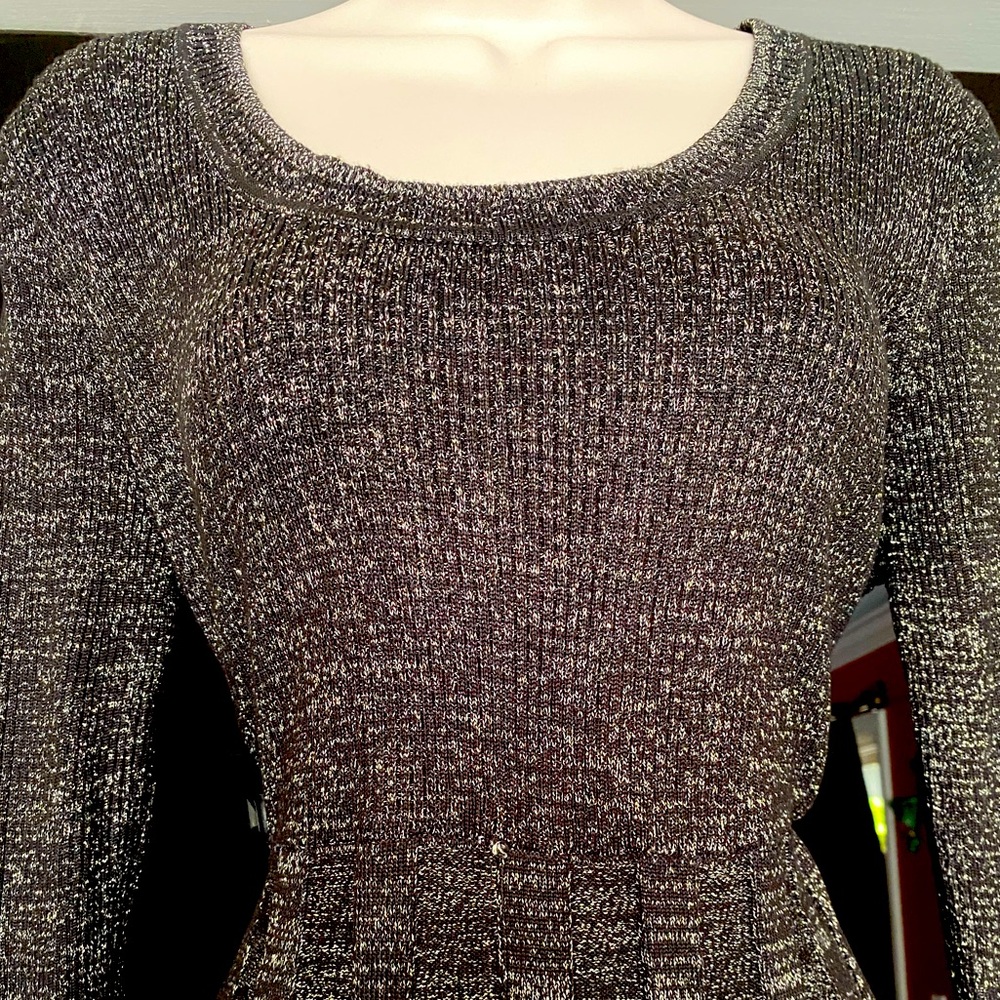 ✨💖Rockabilly Retro Vintage Black w/Gold Sparkle~Holiday Winter Dress~XL💖✨ - Picture 4 of 6